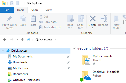 file explorer OneDrive