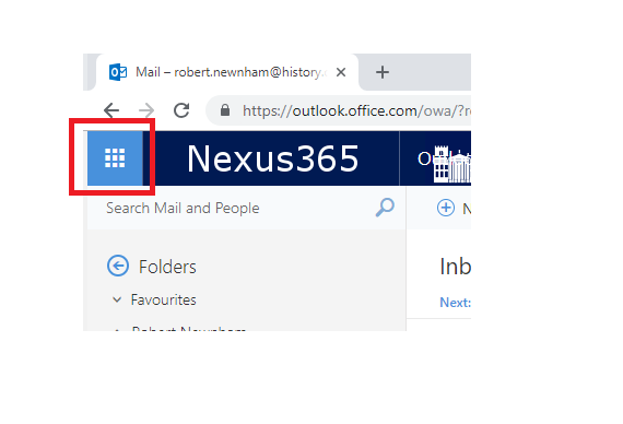 how access OneDrive through nexus365