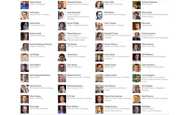 The Philosophy Faculty Faculty of Philosophy