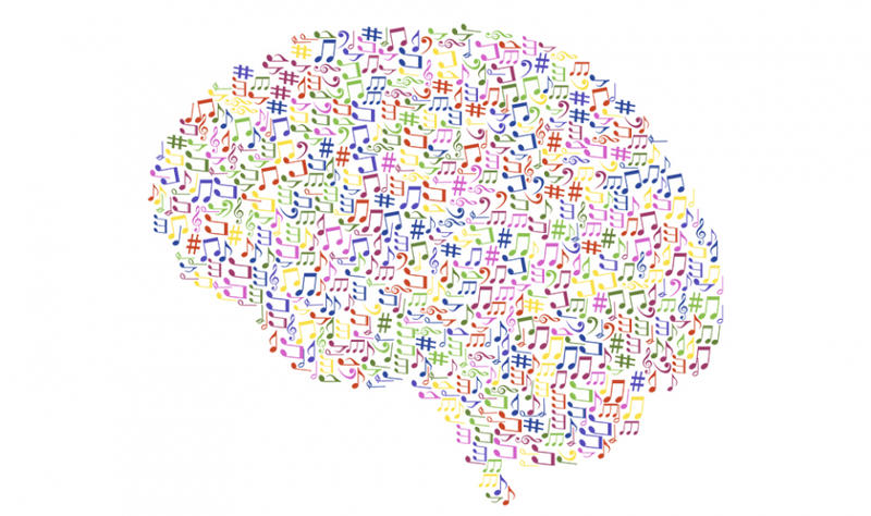 music and the brain free Scalable Vector Graphic
