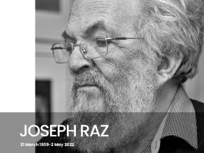 joseph Raz portrait with text